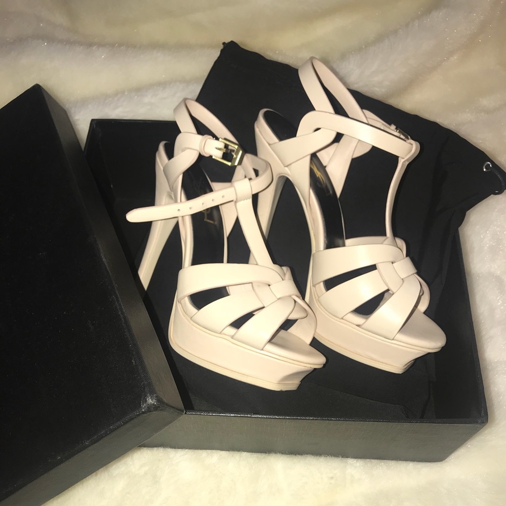 YSL TRIBUTE SANDALS HEELS
